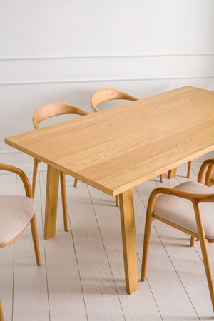 Joy Doğal Meşe Kaplama Masa