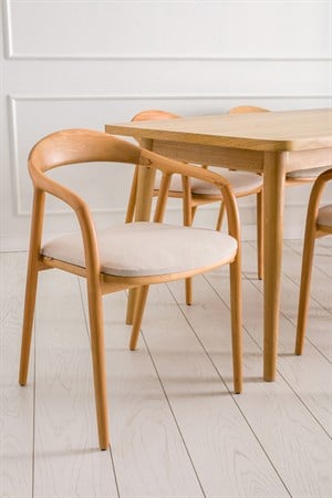 Latina Meşe Masa / Altus Sandalye Seti