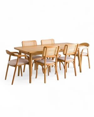 Latina Ode Meşe Masa Seti