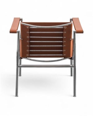 Le Corbusier Deri Döşeme Metal Sandalye