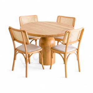 Lester Ahşap Yuvarlak Masa