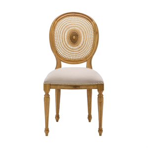 Madalyon Meşe Ahşap Sandalye