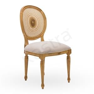 Madalyon Meşe Ahşap Sandalye