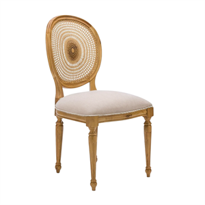 Madalyon Meşe Ahşap Sandalye