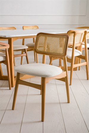 Makro Mermer Yemek Masası Seti