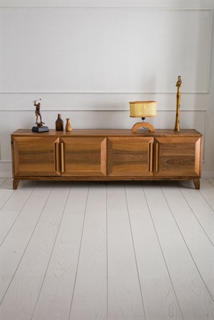 Cross Masif Ceviz TV Sehpası - TV Ünitesi