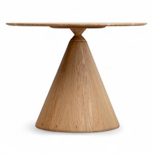 Nexa Yuvarlak Meşe Kaplama Masa