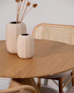 Nexa Yuvarlak Meşe Kaplama Masa