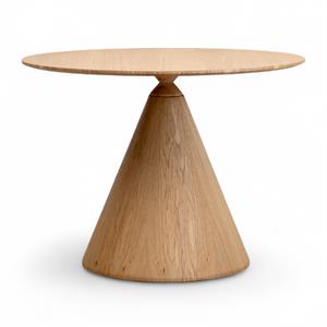 Nexa Yuvarlak Meşe Kaplama Masa