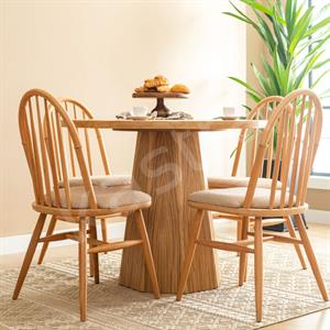 Sieanna Yuvarlak Meşe Masa