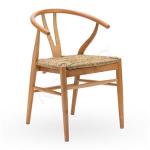 Wishbone Hasırlı Sandalye - Naturel