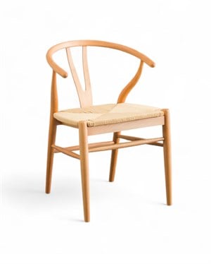 Wishbone İp Hasır Sandalye - Naturel