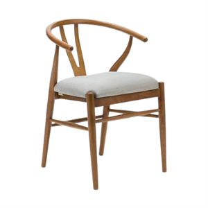 Wishbone Minderli Sandalye - Ceviz