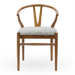 Wishbone Minderli Sandalye - Ceviz