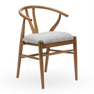 Wishbone Minderli Sandalye - Ceviz
