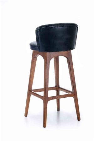 Melua Ahşap Bar Sandalyesi