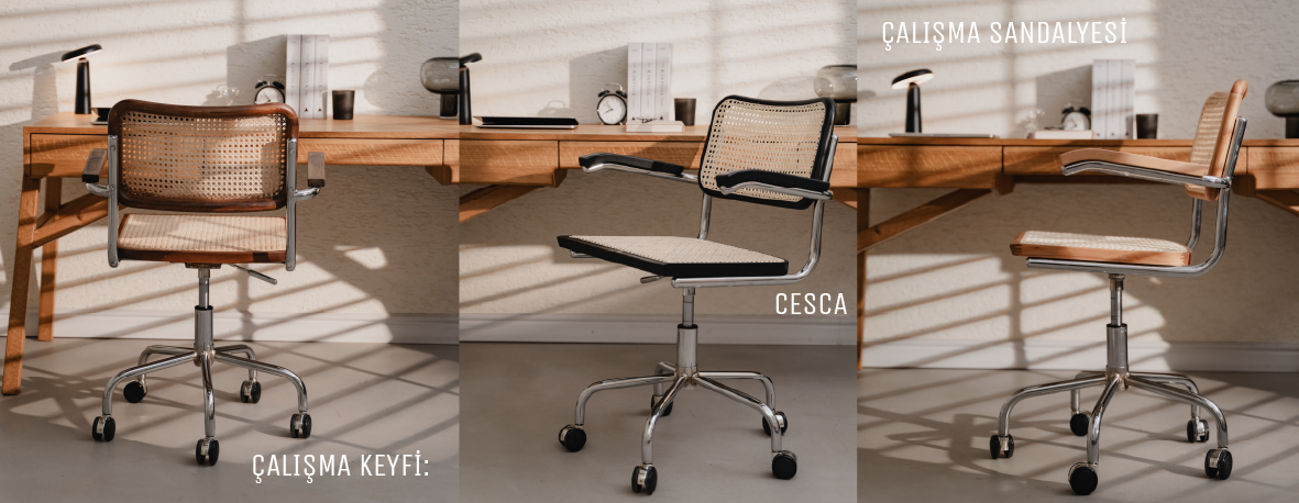 Cesca Kollu Çalışma Sandalyesi