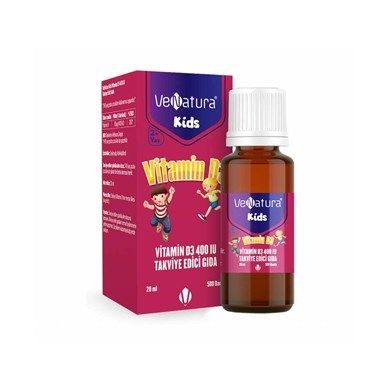 VeNatura Kids Vitamin D3 400 IU_Vitamin ve Mineraller