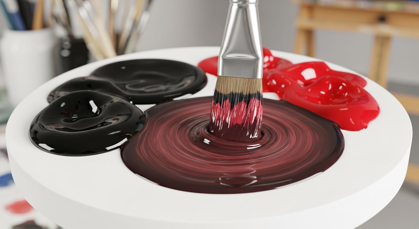 Siyah Ve Kırmızı Renk Karışımı Hangi Renk Olur?