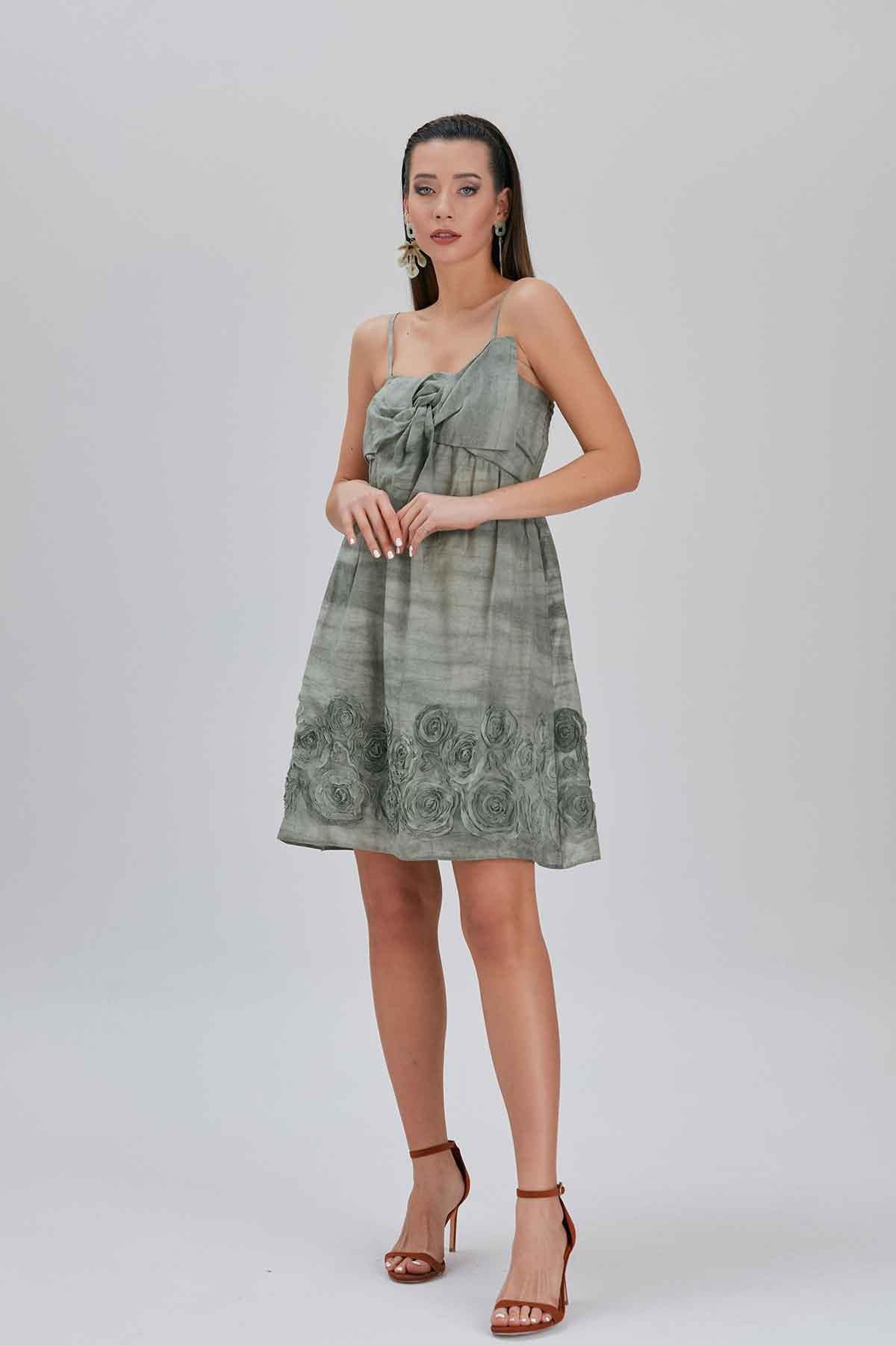 Askılı Koton Elbise