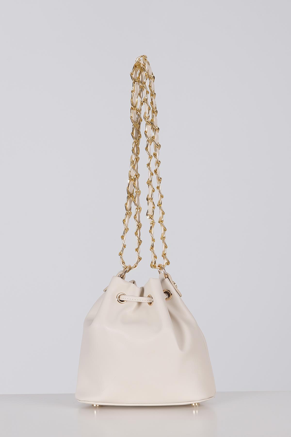 Çapraz, Omuz Askılı Alternatifli, Zincirli, Vegan Deri,Şık Çanta