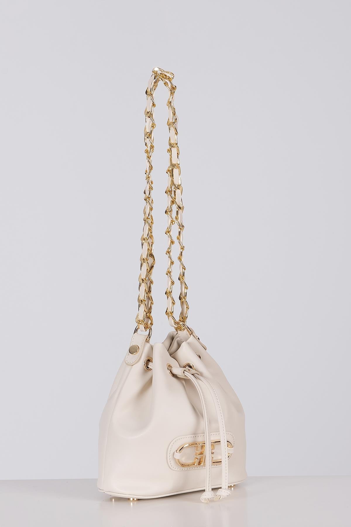 Çapraz, Omuz Askılı Alternatifli, Zincirli, Vegan Deri,Şık Çanta