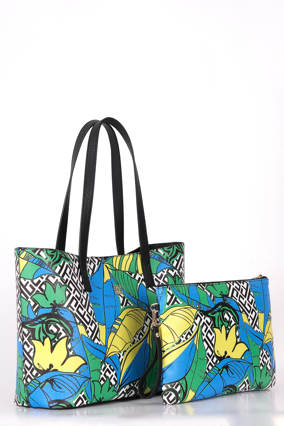 Desenli Bucket Çanta (Kampanyalı Ürün)