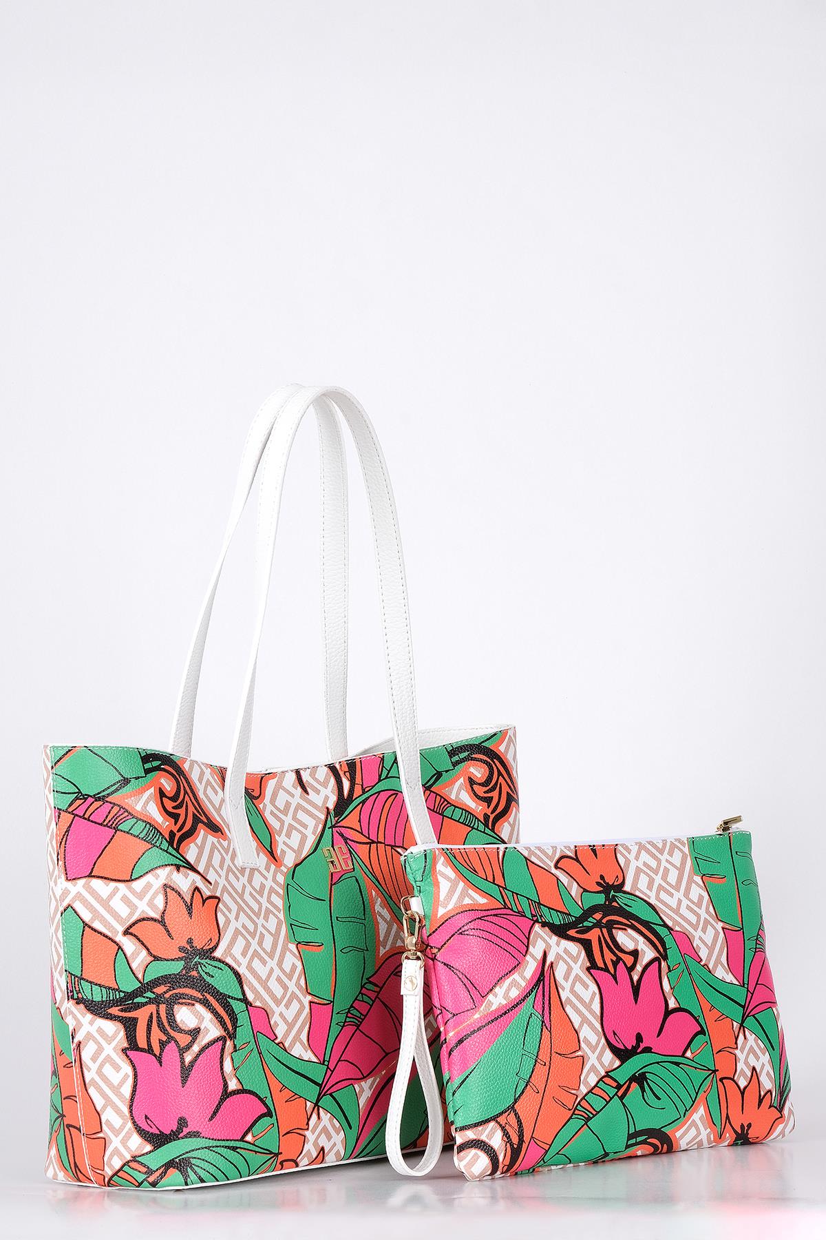 Desenli Bucket Çanta (Kampanyalı Ürün)