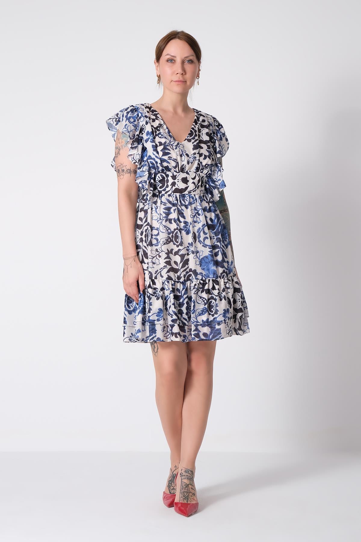 Detaylı Mini Elbise