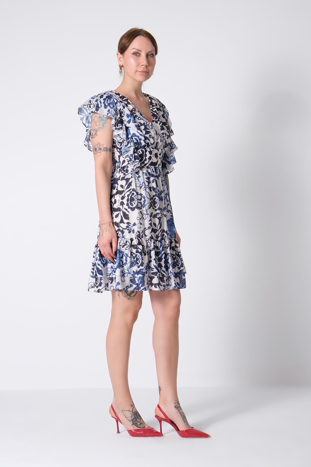 Detaylı Mini Elbise