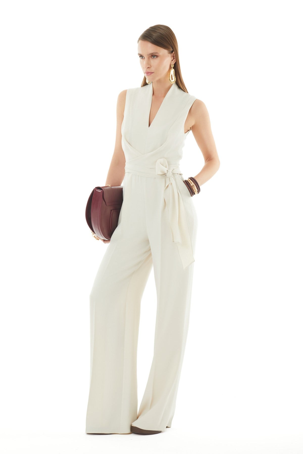 Dik Yaka Bol Paça Tulum