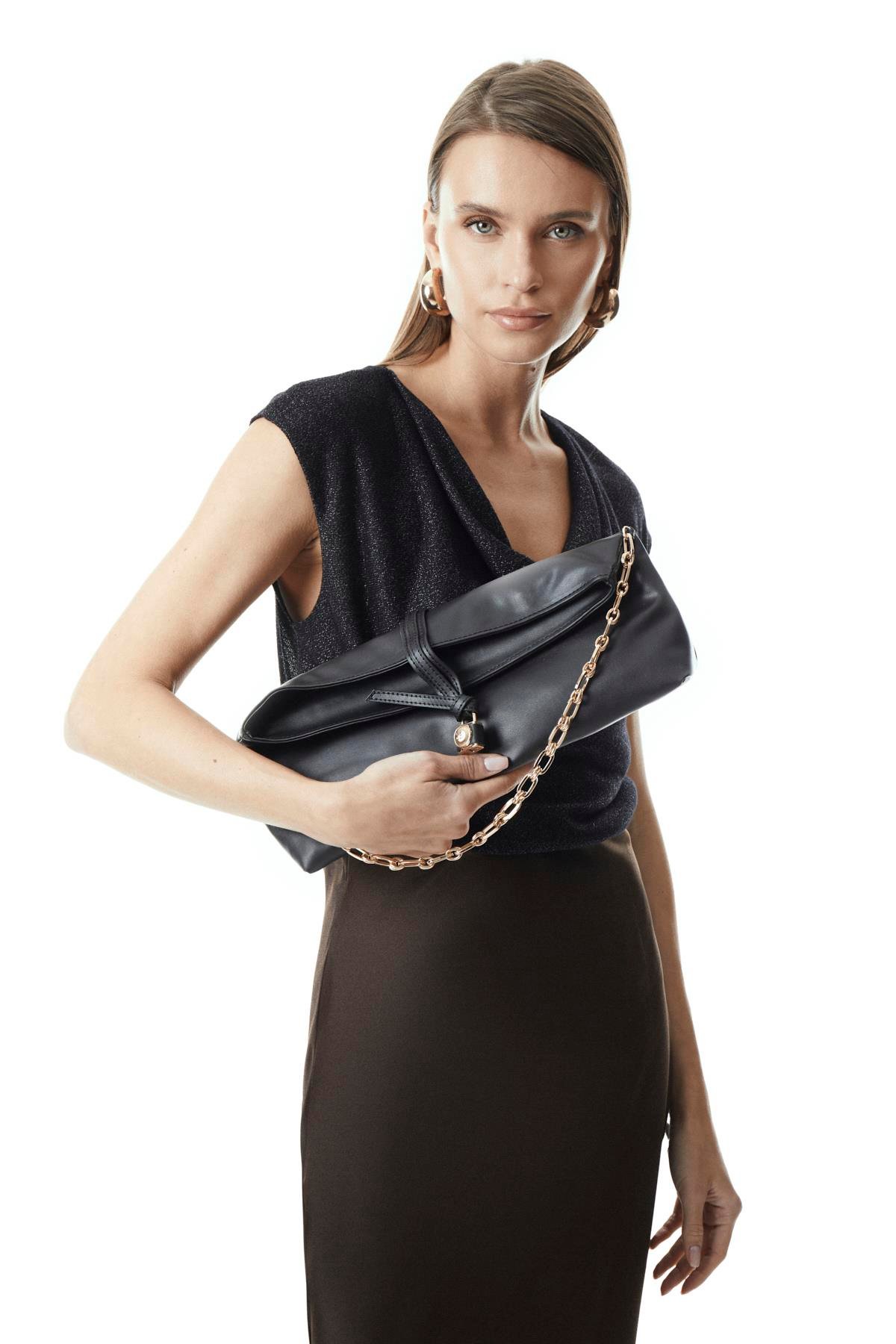 Kilit Aksesuarlı Portföy El Çanta