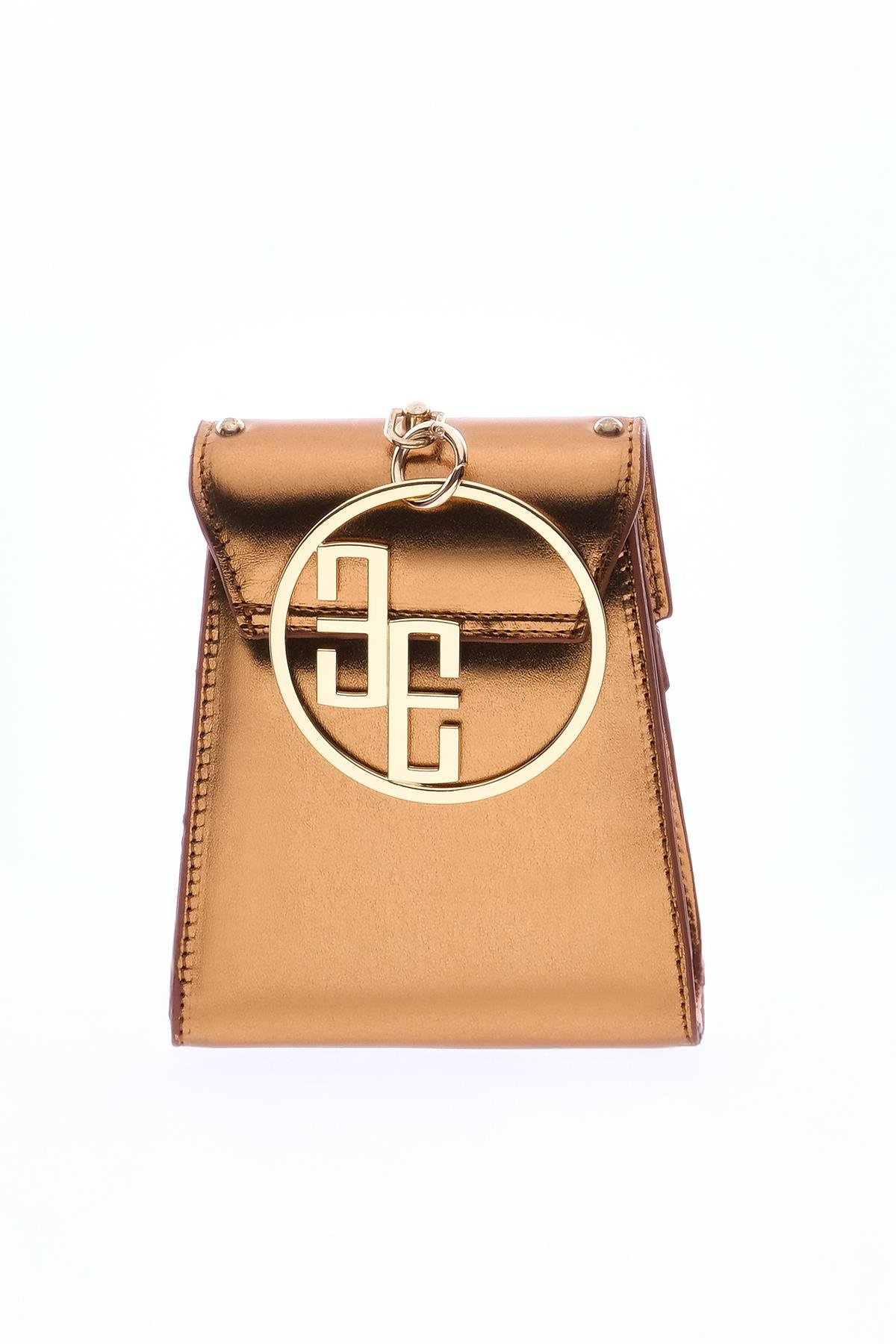 Parlak Deri Şık Tasarım Kadın Abiye Çanta