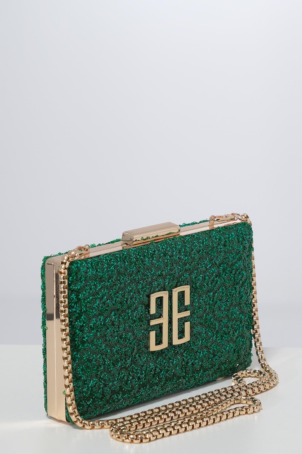 Payet Kaplama Şık Kadın Abiye Çanta
