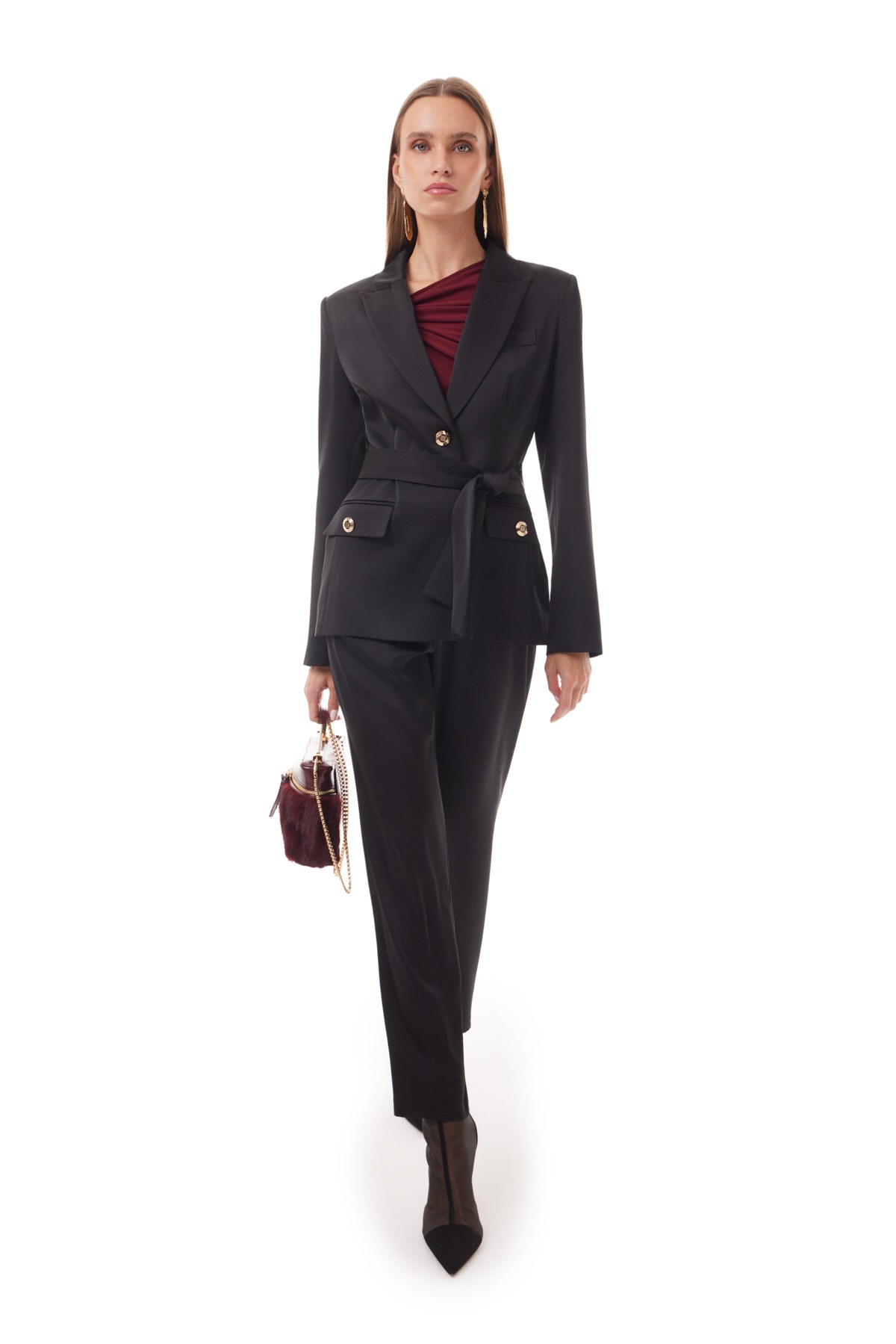 Saten Blazer Ceket