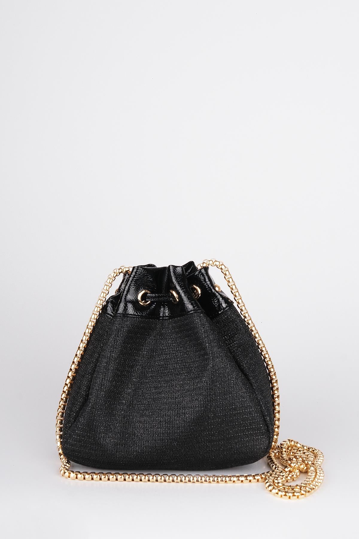Simli Mini Bucket Çanta(Kampanyalı Ürün)