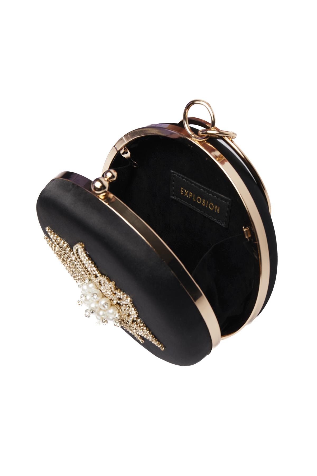 Taş Aksesuarlı, Tasarım, Şık Gece Çantası