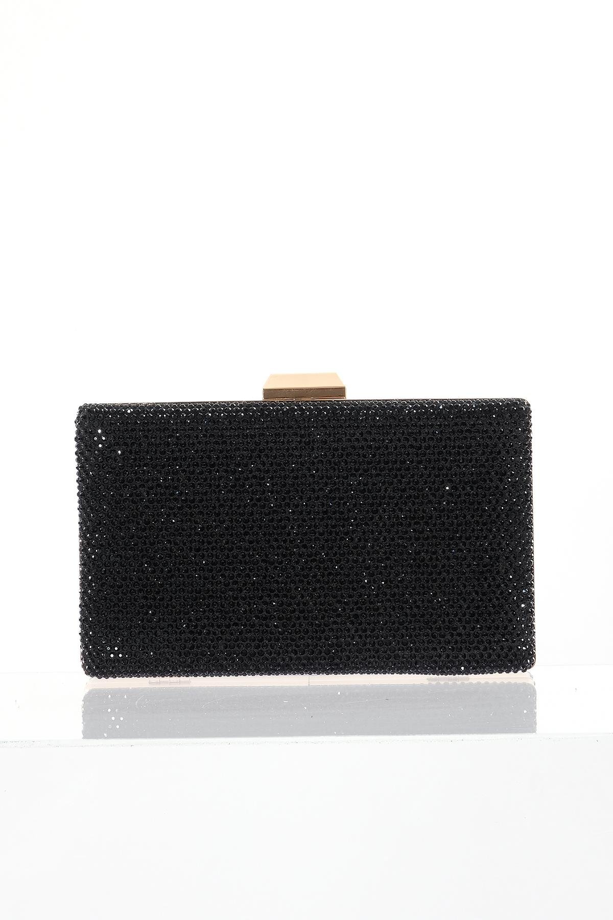 Taş Detaylı Zincir Askılı Gece Çantası