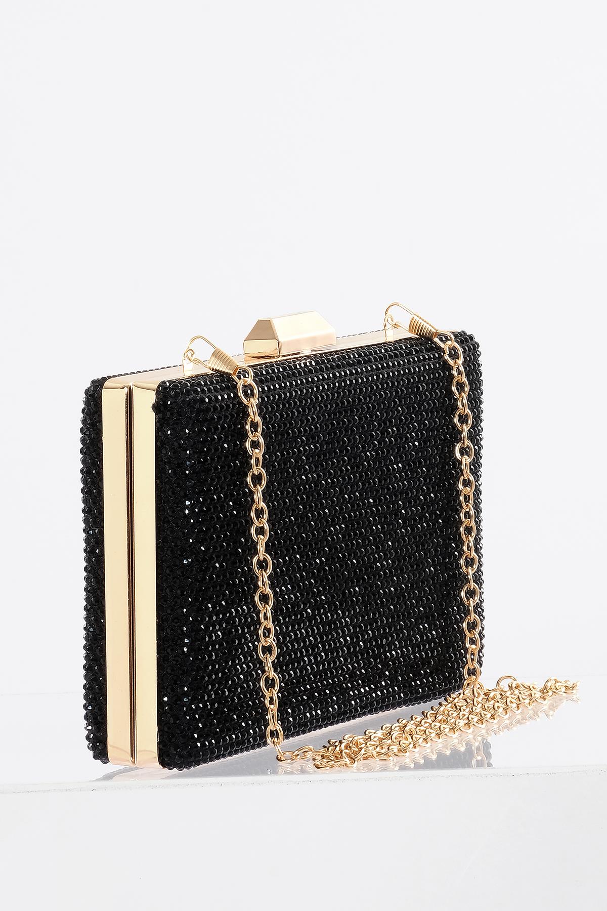 Taş Detaylı Zincir Askılı Gece Çantası