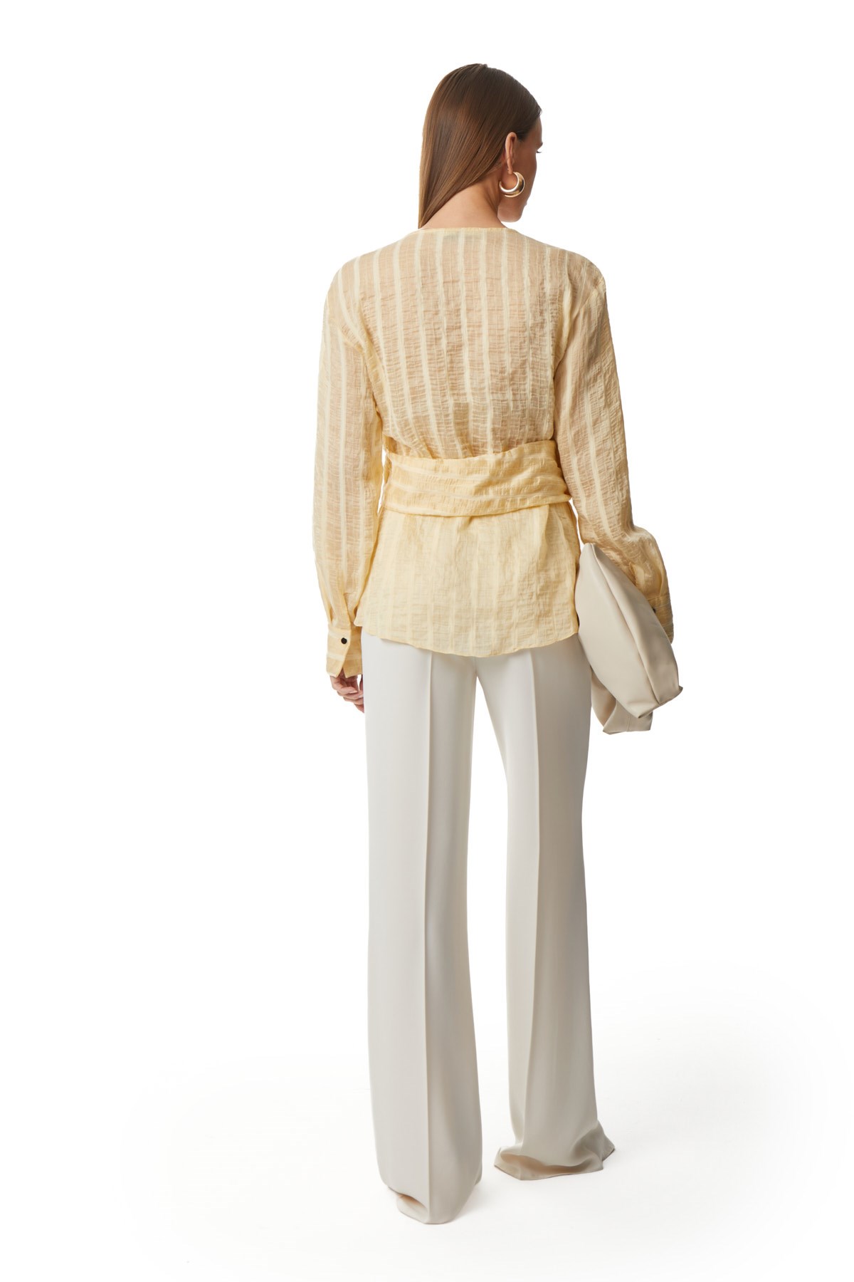 Uzun Kollu V Yaka Bluz