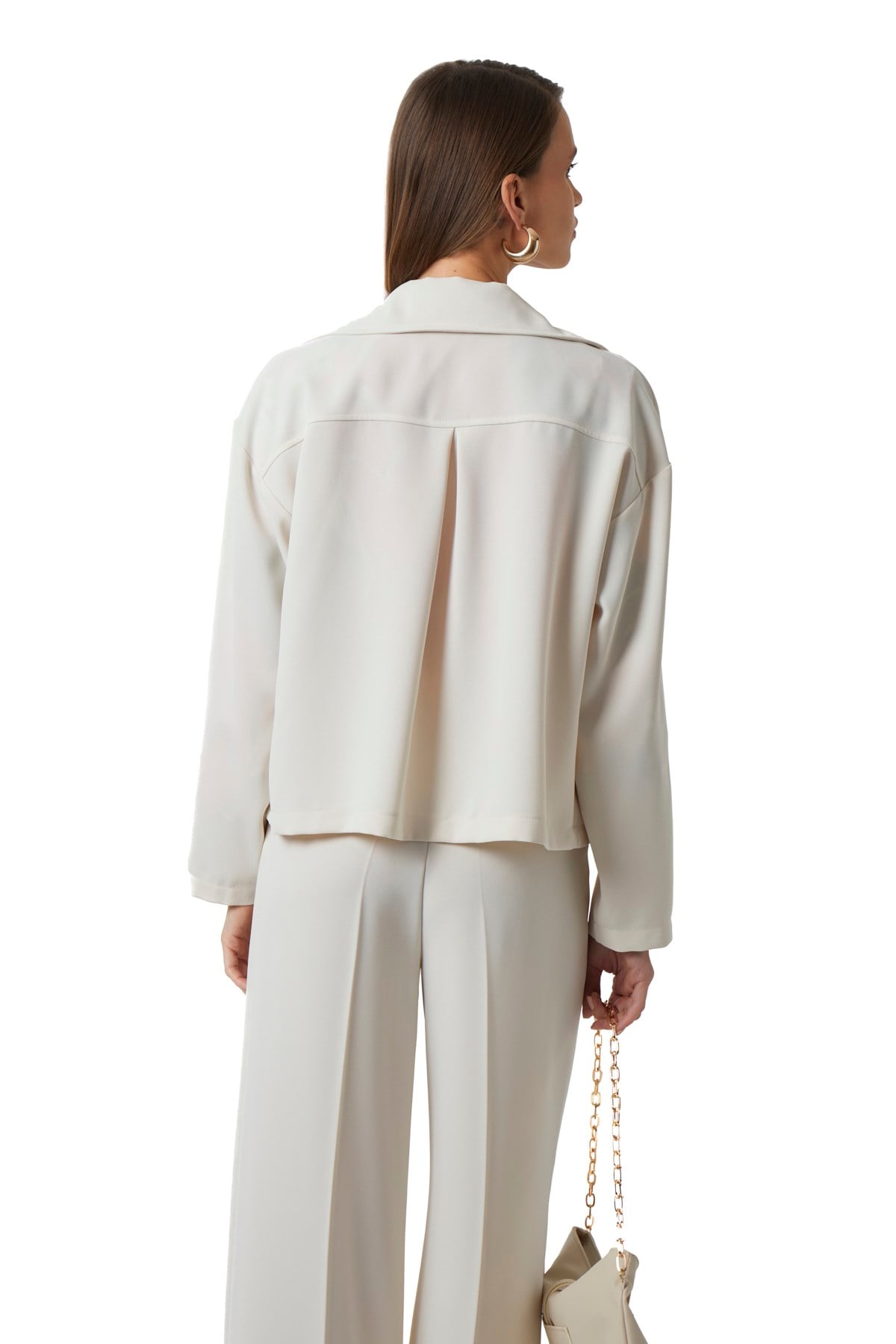 Yakalı Oversize Şık Ceket