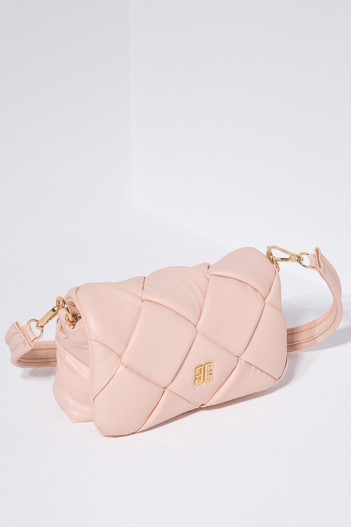 Zincir Askılı Mini Puf Çanta