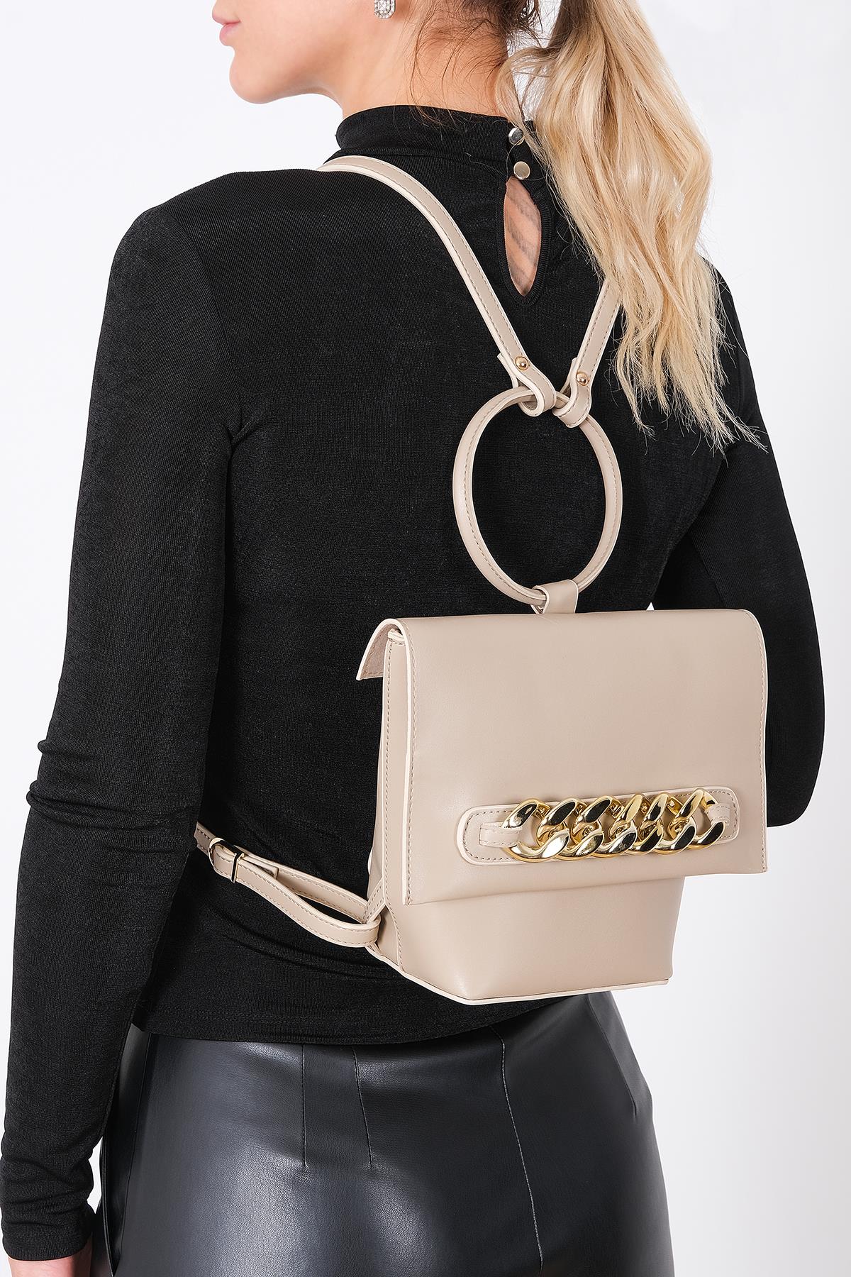 Zincir Detaylı Sırt Çantası