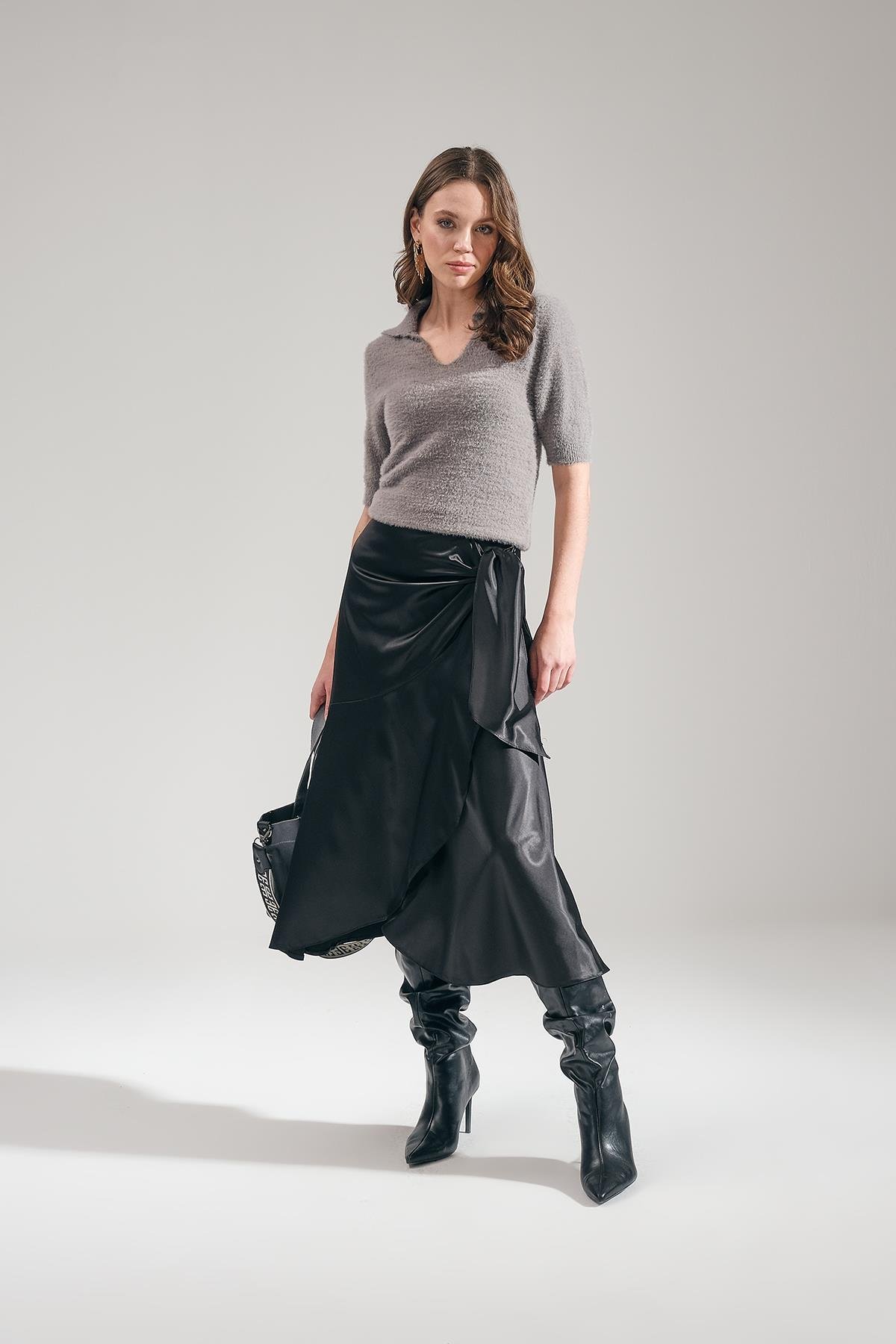 Anvelop Beli Detaylı Etek