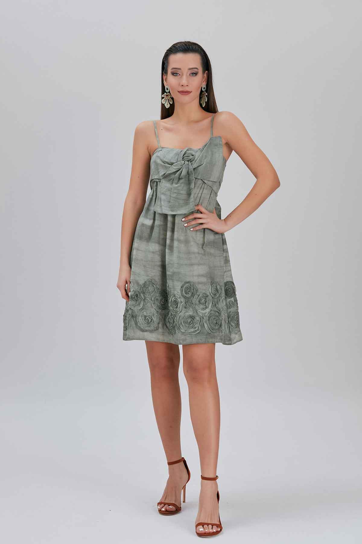 Askılı Koton Elbise