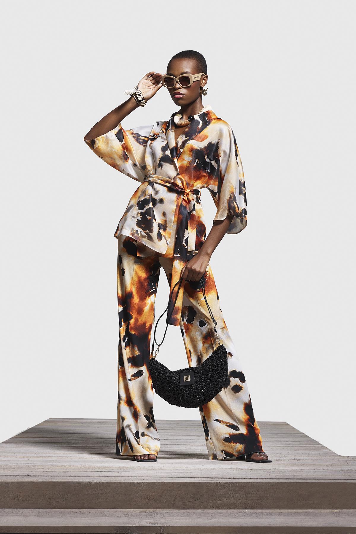 Askılı Simli El Örgü Şık Çanta