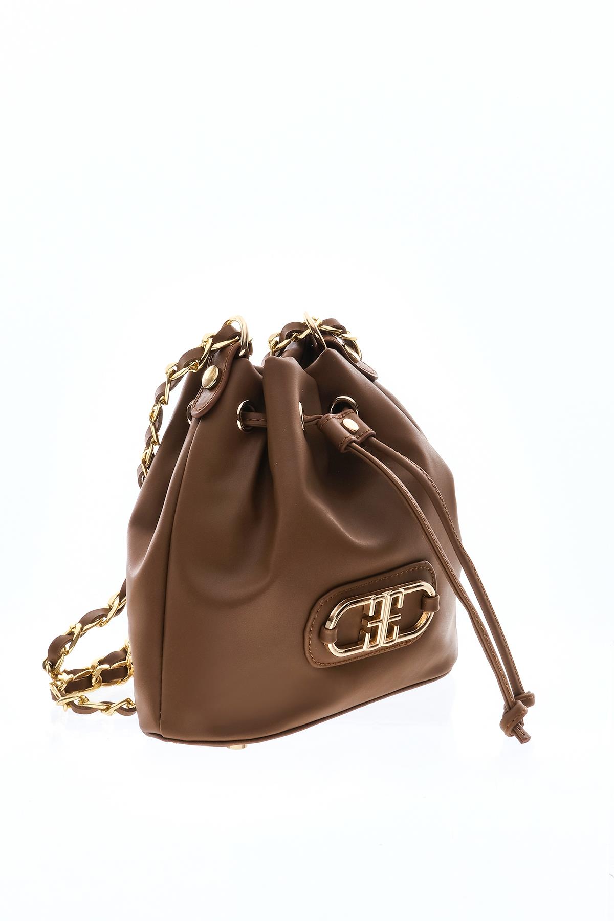 Çapraz, Omuz Askılı Alternatifli, Zincirli, Vegan Deri,Şık Çanta