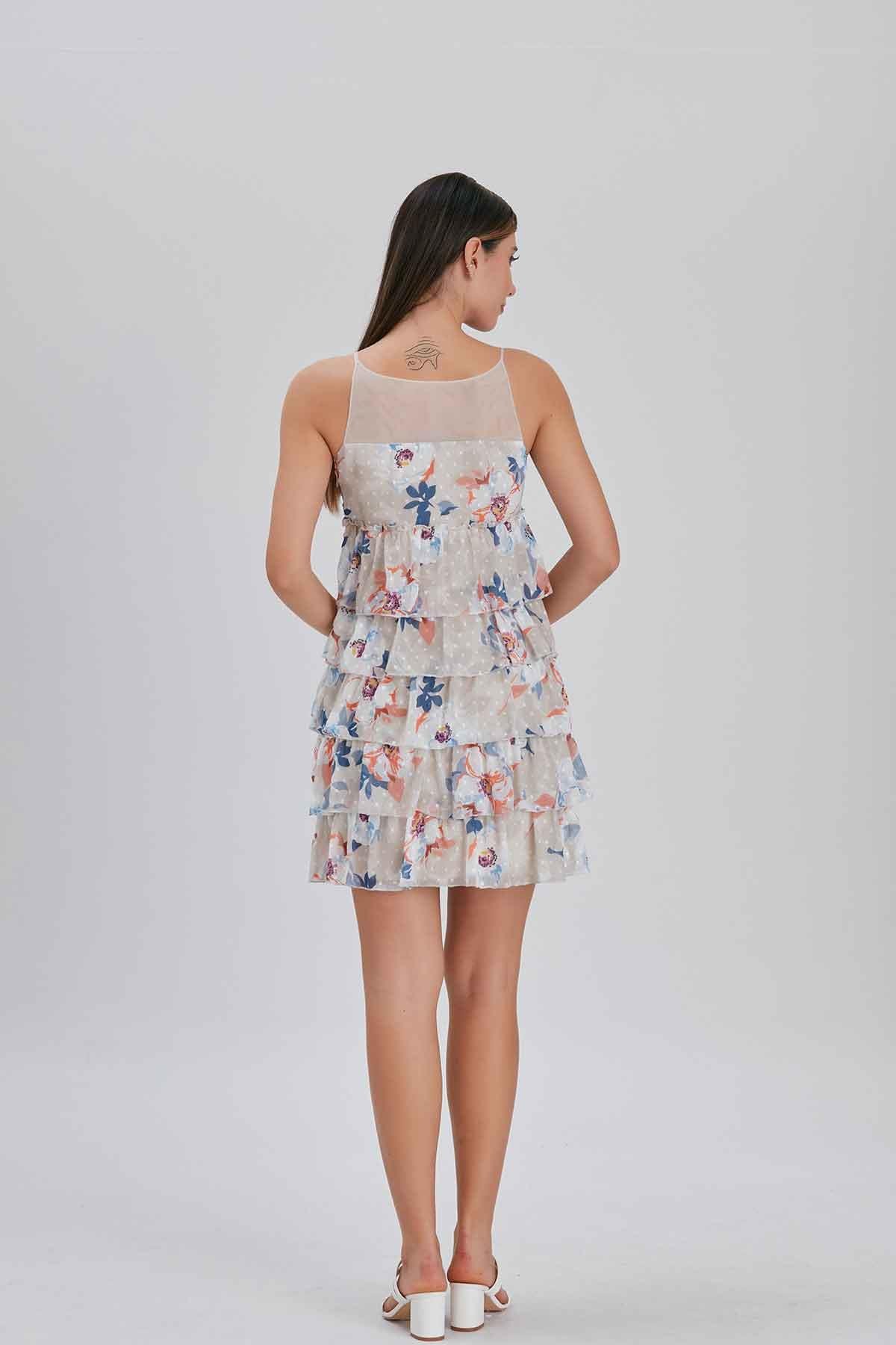 Çiçek Desenli Elbise