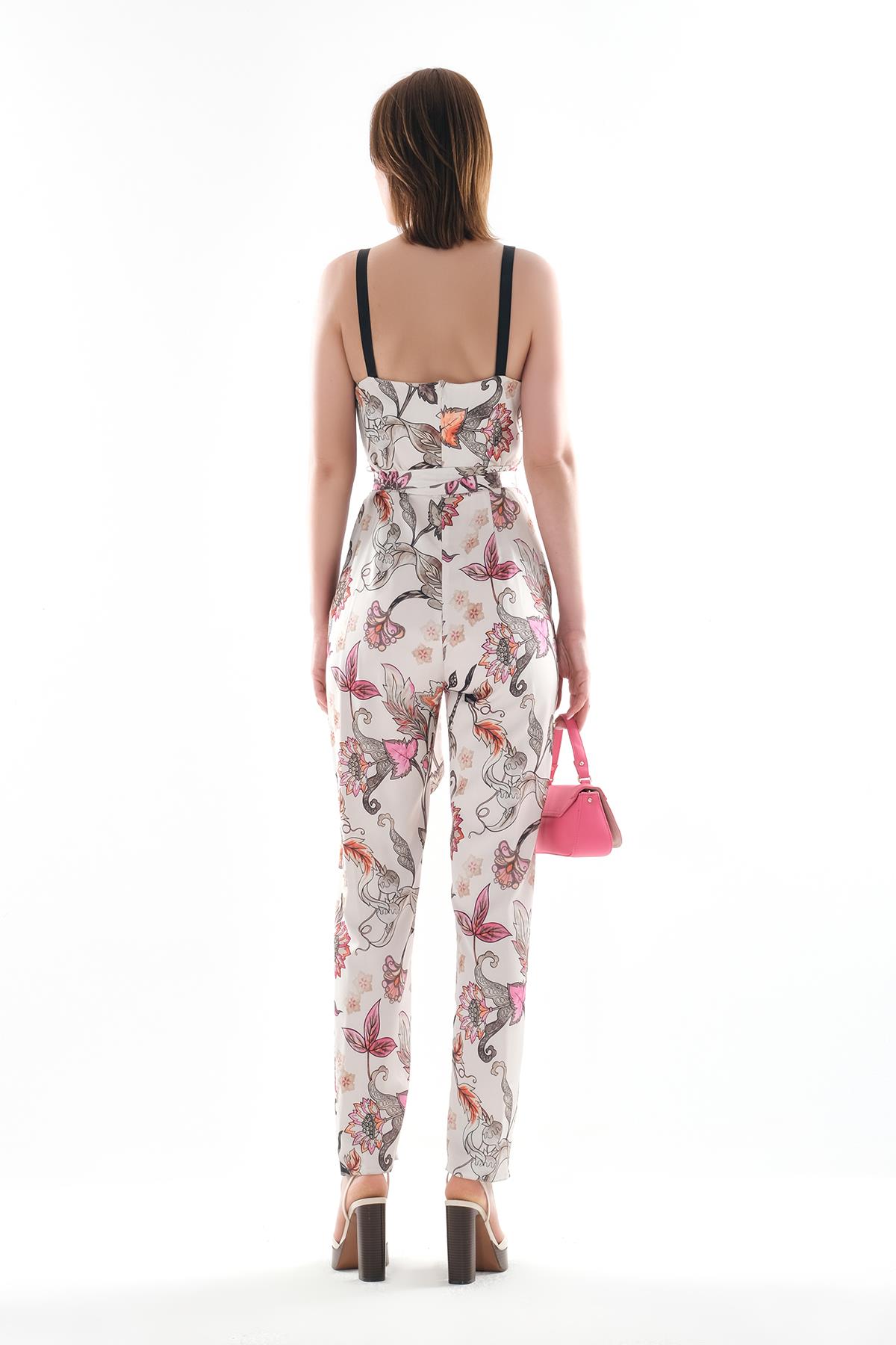 Çiçek Desenli Tulum