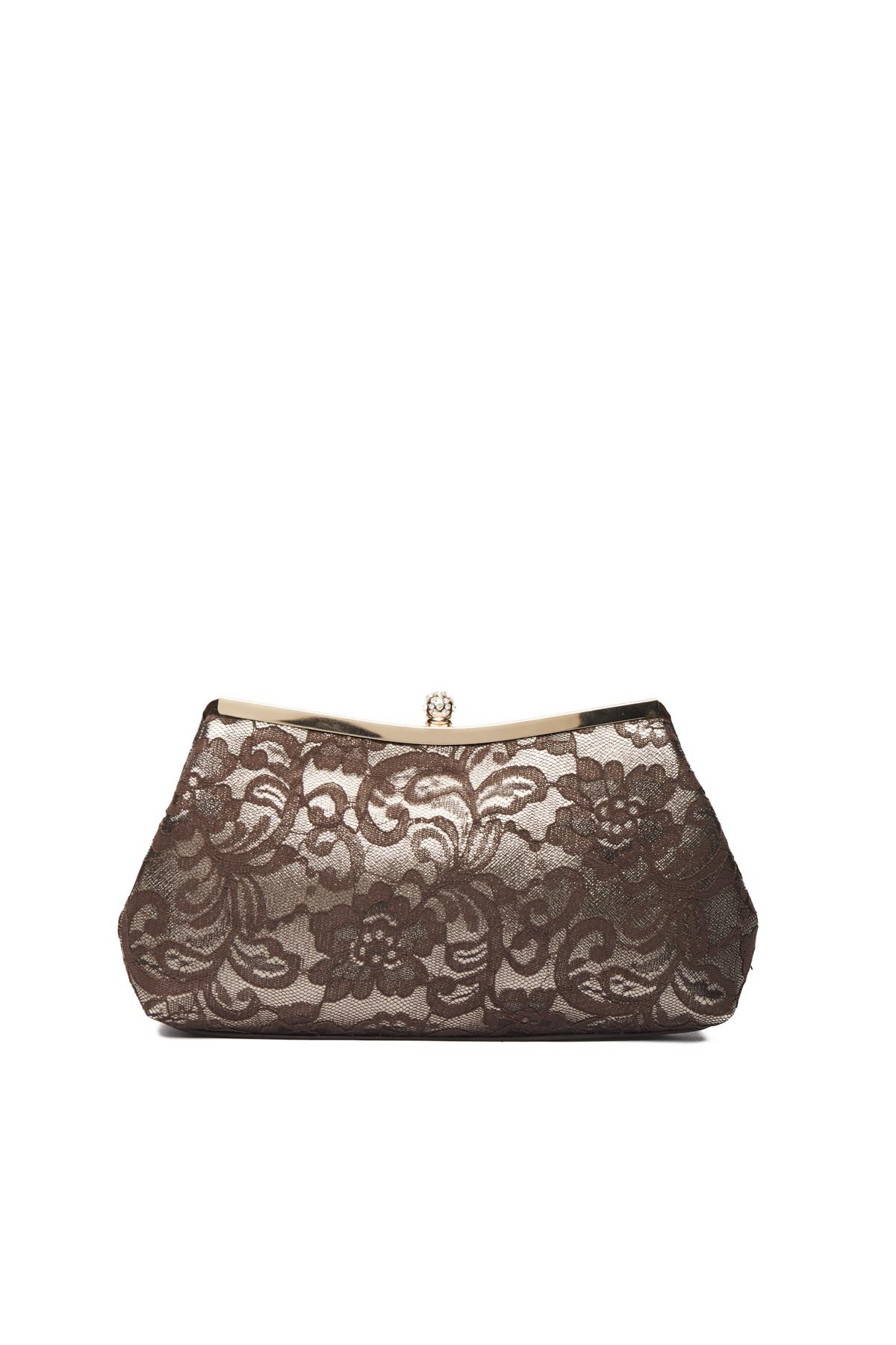 Dantel, Özel Tasarım, Kalın Zincir Askılı, Abiye, Gece Çanta